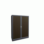 ARMOIRE MÉTAL CLASSIQUE 100 X 135 CM RIDEAUX PVC GALET/ALU - MANUTAN COLLECTIVITÉS