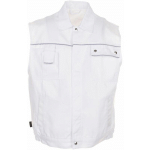 GILET CANVAS 320 BLANC/BLANC TAILLE XL - WEISS