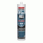 MASTIC-COLLE POLYMÈRE HYBRIDE FIX ALL FLEXI BLANC CARTOUCHE 290ML - SOUDAL - 105029