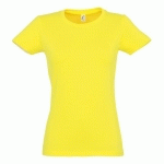 TEE-SHIRT PERSONNALISABLE ACTIVE 190 GFEMME JAUNE CITRON