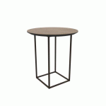 TABLE BASSE RONDE MILAN Ø 46 CM - BRONZE