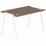 BUREAU GARY 140 X 70 CM PIED BLANC PLATEAU NOYER - MBA