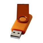 CLÉ USB ROTATIVE MÉTALLISÉE 2 GB