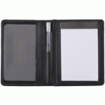 ETUI POUR BLOC-NOTES, CUIR, NOIR - LOT DE 2