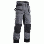 PANTALON DE TRAVAIL ARTISAN+ BICOLORE GRIS/NOIR TAILLE 48L - BLAKLADER