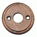 ROSACES DE FONCTION RONDES RUSTIQUE BOIS/LAITON - DIAMÈTRE 50 MM -BDC DUBOIS INDUSTRIES