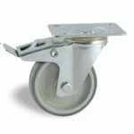 ROULETTE PIVOTANTE À TROU CENTRAL 125 MM- CHARGE 100 KG - ALÉSAGE LISSE AVL