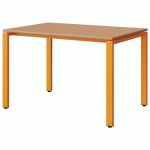 TABLE MALIBU 120X80 T6 SOUDÉ ST ALAISÉ ORAN U340/ORANGE 1028