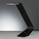 TECNOLUMEN FLAD - LAMPE À POSER LED NOIRE