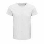 TEE-SHIRT PERSONNALISABLE COTON ORGANIQUE BIO JERSEY 175 BLANC CHINÉ