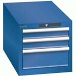 ARMOIRE BLEU GENT. 411X725X383 AVEC 3 TIR. 75KG _ 78.437.090 - LISTA