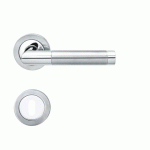 BÉQUILLE DOUBLE SUR ROSACE SLIM STYLE BE700A À CLIPSER EN INOX POLI - CLÉ L KARCHER DESIGN