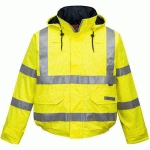 BLOUSON PILOTE HAUTE-VISIBILITÉ PLUIE BIZFLAME S773 JAUNE3XL - PORTWEST