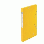 CHEMISE BOX CARTE CARTOBOX EXACOMPTA 24 X 32 CM DOS 2,5 CM JAUNE
