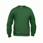 CLIQUE SWEAT BASIC COL RD VERT BOUTEILLE XL