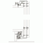 GARNITURE COMBINO 80H FS - 2 PORTES - EP 25MM HAWA