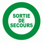 PANNEAU SORTIE DE SECOURS