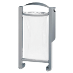 ROSSIGNOL CORBEILLE VIGIPIRATE SUR PIED ARKEA - 60 L - AVEC CENDRIER 3L - GRIS METAL