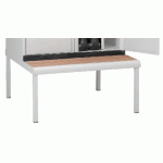 SOCLE GRIS POUR VESTIAIRE INDUSTRIE SALISSANTE 2 COLONNES L = 80 CM - MANUTAN COLLECTIVITÉS