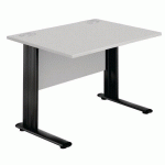 TABLE DROITE L80X80 GRIS ANTHRACITE - MANUTAN EXPERT