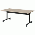TABLE MALIBU RAB. 160X80 T4 DL ST ISO BEI 1460/BEI NOIR 9005