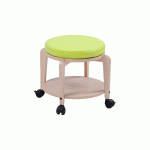 TABOURET ADULTE LILI T3, COUSSIN VERT - MANUTAN COLLECTIVITÉS
