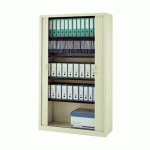 ARMOIRE À RIDEAUX MONOBLOC GENERIC H 198 X L 120 CORPS ET RIDEAUX BEIGE