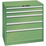 ARMOIRE 5 TIROIRS 1023X725X1000MM-CHARGE 200KG-VERT - LISTA