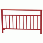 BARRIÈRE VENISE 1.50 M STRUCTURE BARREAUX - ZINC ROUGE 3004 - PROCITY