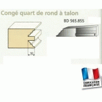 JEU DE 2 COUTEAUX CONTRE-PROFIL CONGE 1/4 DE ROND DESSUS