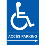 LOT DE 2 - PANNEAU TOILETTE PMR AVEC SENS DE TRANSFERT - 150 X 210 - PVC - GAUCHE