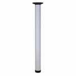 PIED DE TABLE RÉGLABLE - ZOOM - ACIER GRIS INTERGES