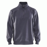 SWEAT COL CAMIONNEUR GRIS TAILLE 4XL - BLAKLADER