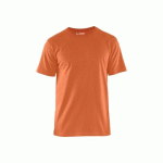 T-SHIRT DE TRAVAIL RESPIRANT 100% COTON UNI 3525 - ORANGE - L BLAKLADER
