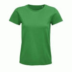 TEE-SHIRT PERSONNALISABLE FEMME COTON ORGANIQUE BIO JERSEY 175 VERT PRAIRIE
