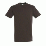 TEE-SHIRT PERSONNALISABLE HOMME EN COTON CHOCOLAT