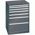 ARMOIRE NOIR 717X725X1000 AVEC 7 TIR. 75KG _ 14.416.060 - LISTA