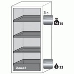 ARMOIRE SCLASSIC90 MAINTIEN ET BAC-1298-GAUCHE-ACIER-GRIS-3