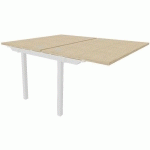 BENCH 2 POSTES 140X163CM SUIVANT CHÊNE FIL BLANC PARTAGE