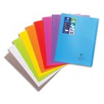 CAHIER PIQÛRE KOVERBOOK CLAIREFONTAINE - 24X32 - 141 PAGES - SEYES - COUVERTURE POLYPROPYLENE OPAQUE ASSORTIS