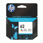 CARTOUCHE HP 62 COULEURS POUR IMPRIMANTE JET D
