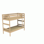 LIT SUPERPOSÉ DISSOCIABLE NOVA 90X190 CM-SOMMIER AGGLOMÉRÉ, BOIS NATUREL - MANUTAN COLLECTIVITÉS