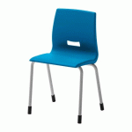 LOT DE 4 - CHAISE SCOLAIRE OCTAVE TAILLE 4 - PRIMAIRE CP / CE1 - BLEU