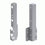 RACCORD ARRIÈRE POUR PAROI ARRIÈRE - INNOTECH ATIRA - 40 PAIRES - 70MM - ARGENT HETTICH