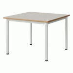 TABLE MALIBU 80X80CM T3 4P STRA ALAISÉ BLC SEL W911/BLC 9016