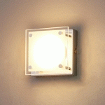 APPLIQUE LED SHELDON COMPACT CHROMÉ VERRE PLAFONNIER LED MODERNE - LAMPENWELT