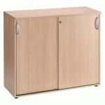 ARMOIRE COMPTOIR BOIS PORTES COULISSANTES H 104 X L 120 CM EXCELLENS / ARKO CHÊNE CLAIR