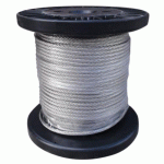 CÂBLE SOUPLE POUR GARDE-CORPS 7X7 – INOX 316 – DIAMÈTRE 6 MM – 25 M DESIGN PRODUCTION