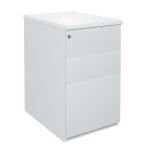CAISSON MÉTAL NF ENVIRONNEMENT HAUTEUR BUREAU ALUMINIUM - H.72 X L. 42 X P. 60 CM - TOP GRIS