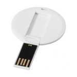 CLÉ USB JETON ROND 8 GB - BLANC - CLÉS USB PUBLICITAIRES PERSONNALISÉES